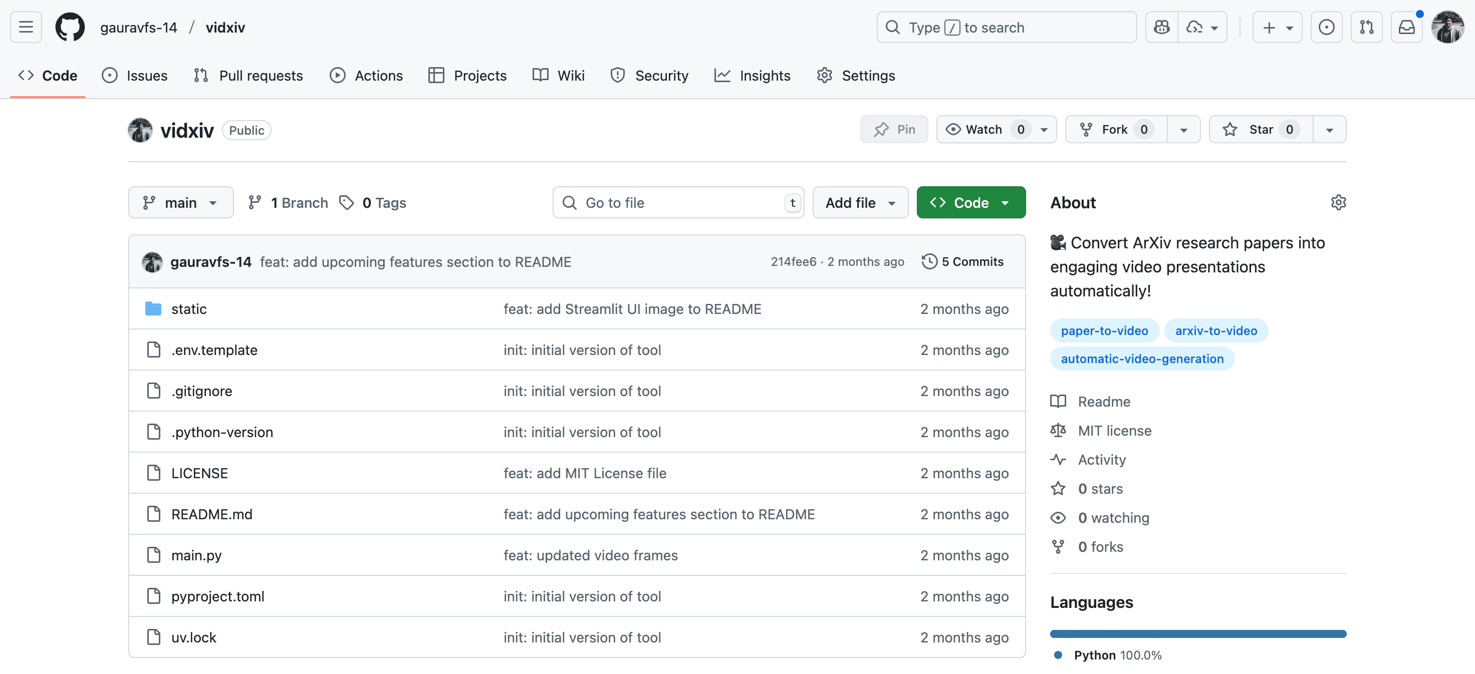 VidXiv - ArXiv Paper to Video Generator